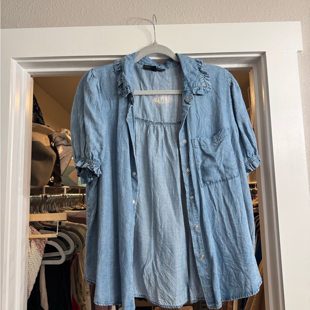 Jane and Delancey Light Blue Button Down Shirt